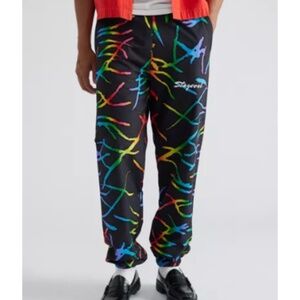 NWT Electric Beach Printed Windbreaker Pant by STAYCOOLNYC